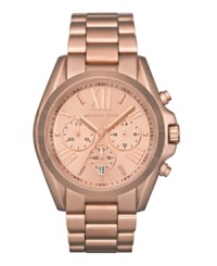 Classic touches ground this modern Bradshaw watch by Michael Kors.