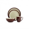 Denby Dinnerware, Duets Chestnut Apple 4 Piece Place Setting