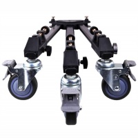 Dolica LT-D100 Professional Lightweight and Heavy Duty Tripod Dolly with Adjustable Leg Mounts