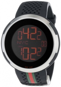 Gucci Men's YA114103 I-Gucci Digital Black Rubber Strap Watch