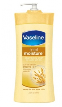 Vaseline Total Moisture, Body Lotion, Pure Oat Extract, Packaging May Vary, 20.3 Fl  Oz. . (Pack of 3)