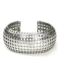 Giles & Brother's perforated silver cuff is hardcore fashion hardware. Don't reserve this accessory for after-hours--wear it to add a touch of tough to daytime favorites.