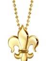 Alex Woo Little Faith 14k Yellow Gold Fleur-de-Lis Pendant Necklace, 16