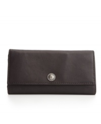 A sleek leather wallet with everyday appeal. This chic design from Frye will keep you organized and stylish for seasons to come.