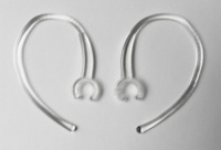 2xsc USA Made Universal Small Clamp Bluetooth Ear Hook Loop Clip Replacement Clear Motorola