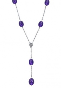 Effy Jewlery 14K White Gold Amethyst & Diamond Necklace, 29.85 TCW