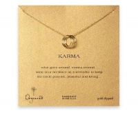 Dogeared Karma Triple Ring 18 Necklace - Gold Dipped