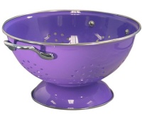 Calypso Basics 3 Quart powder coated  Colander, Purple