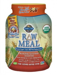 Garden of Life Raw Organic Meal Nutritional Supplement, Vanilla Spiced Chai, Mini, 557 Gram