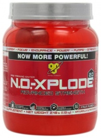 BSN No-Xplode 2.0 Advanced Strength, Fruit Punch, 2.48 lbs