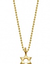 Alex Woo Mini Additions 14k Yellow Gold Star of David Pendant Necklace, 16