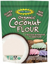 Let's Do Organic Coconut Flour, 16-OuncePouches (Pack of 6)