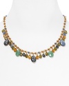 In rich hues, this beaded necklace from Lauren Ralph Lauren gives your look a royal finish.