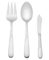 An instant classic, the Gardner Street serving set features stems of leafy foliage flourishing in brilliant stainless steel to complement the kate spade new york dinnerware and flatware pattern.