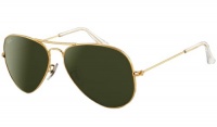 New 100% Authentic Ray-ban Sunglasses Large Metal Rb 3025 Gold Aviator