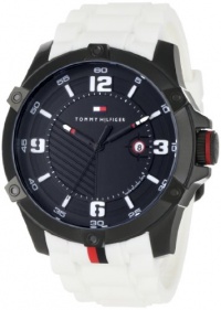 Tommy Hilfiger Men's 1790785 Sport Black Ion-Plating and White Watch