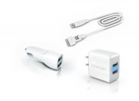 Innergie mMini Combo 15W AC, 10W Auto and Dual USB Duo Travel Charging Kit (TADP-10BE AA)