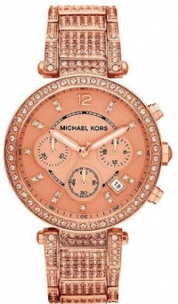 Michael Kors Parker Rose Gold-Tone Chronograph Ladies Watch MK5663