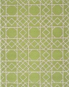 8' x 11' Rectangular Surya Area Rug G5096-811 Peridot/Ivory Color Hand Tufted in India Goa Collection