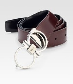 This reversible belt crafted in smooth Italian calfskin leather with double gancini buckle, will be a stylish, versatile addition to your existing wardrobe.LeatherAbout 1¼ wideMade in Italy