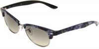 Ray-Ban RB4132 833/3252 Cateye Sunglasses,Black/Top Blue/Gray/Black Frame/Gray Gradient Lens