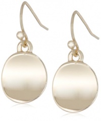 Kenneth Cole New York Shiny Earrings Small Gold Circle Drop Earrings