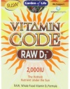 Garden of Life Vitamin Code Raw D3 Vitamin Supplement, 60 Count