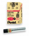 Pentel Super Hi-Polymer Lead Refill, 0.5mm Fine, 3B, 144 Pieces of Lead (C505-3B)