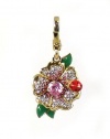 Juicy Couture Jewelry Flower Ladybug Charm Gold New 2013