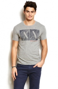 Armani Exchange Mens Shaded Box Logo Tee