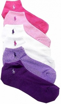 Polo Ralph Lauren Ladies 6-Pack Classic Sport Socks Sz: 9-11 fits 4-10.5