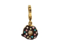 Juicy Couture - Chocolate Frosting Donut with Sprinkles - Gold Plated Charm