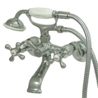 Kingston Brass KS266C Victoria 3-Inch to 9-Inch Wall Mount Tub and Shower Faucet, Polished Chrome