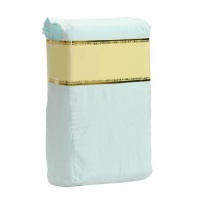 King Size - Light Blue Solid Bed Skirt / Dust Ruffle - 14 Inch Drop, 2 Inverted Pleated Corners - Available in Many Colors And Sizes