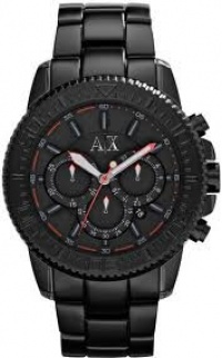 Armani Exchange Black Bezel Chronograph Watch