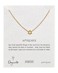 Talk about charm: Slip on this 14-karat gold dipped necklace from Dogeared, a gleaming reminder of your faith.