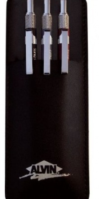 ALVIN® DM579C Drafmatic Mechanical Pencil set of 3, Contains DM05 0.5mm DM07 0.7mm DM09 0.9