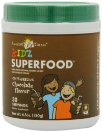 Amazing Grass Kidz Superfood Powder, Chocolate, 6.5-Ounce Container