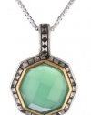 Judith Jack Mini Octagons Sterling Silver, Chalcedony and Marcasite Drop Pendant Necklace, 18