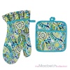 2 Piece Set oven mitt & Pot Holder - calypso santa cruz