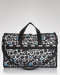 LeSportsac's signature nylon duffel is ready for travels, featuring a durable design, plenty of pockets and a cute print. It's totally ready for takeoff.