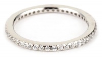 Myia Passiello Stackable Swarovski Zirconia Clear Band Ring