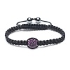 Bling Jewelry Shamballa Inspired Bracelet Purple Amethyst Color Crystal Bead 12mm