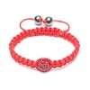 Bling Jewelry Childrens Shamballa Inspired Bracelet Red Ruby Color Crystal 10mm