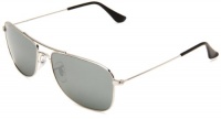 Ray-Ban 0RB3477 003/40 Aviator Sunglasses,Silver Frame/Gray Lens,56 mm