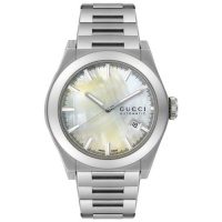 GUCCI Men's YA115402 115 Collection Pantheon Stainless Steel Watch