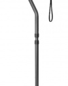 Ez2care Adjustable Lightweight Folding Quad Cane, Metallic Black