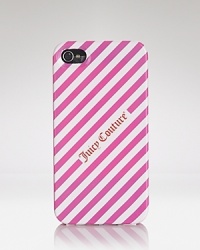 Show your stripes: This Juicy Couture iPhone case is a playful pick-me-up for your PDA, crafted of durable plastic.