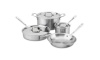 All-Clad Brushed Stainless D5 7-Piece Cookware Set