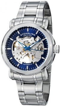 Stuhrling Original Men's 387.33116 Classic Delphi Antium Automatic Skeleton Blue Dial Watch